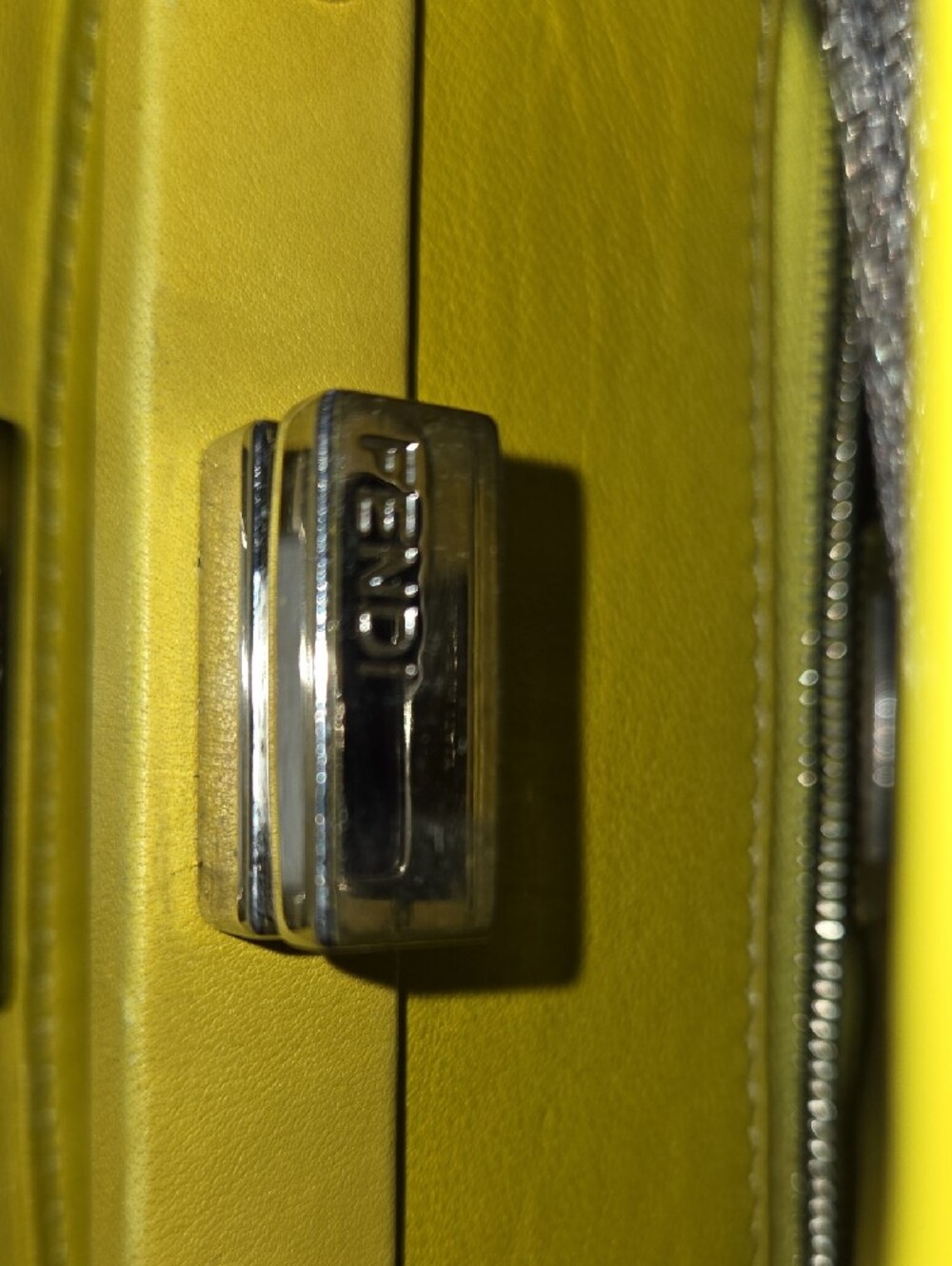Fendi Peekaboo Yellow Handbag - Picture 8 of 9